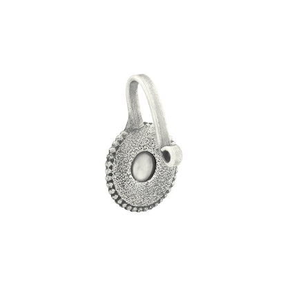 Teejh Vanika White Stone Press on Nosepin