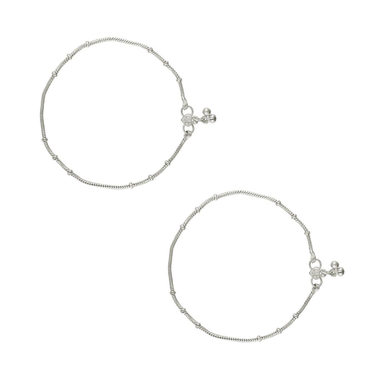 Teejh Saashi Silver Payal