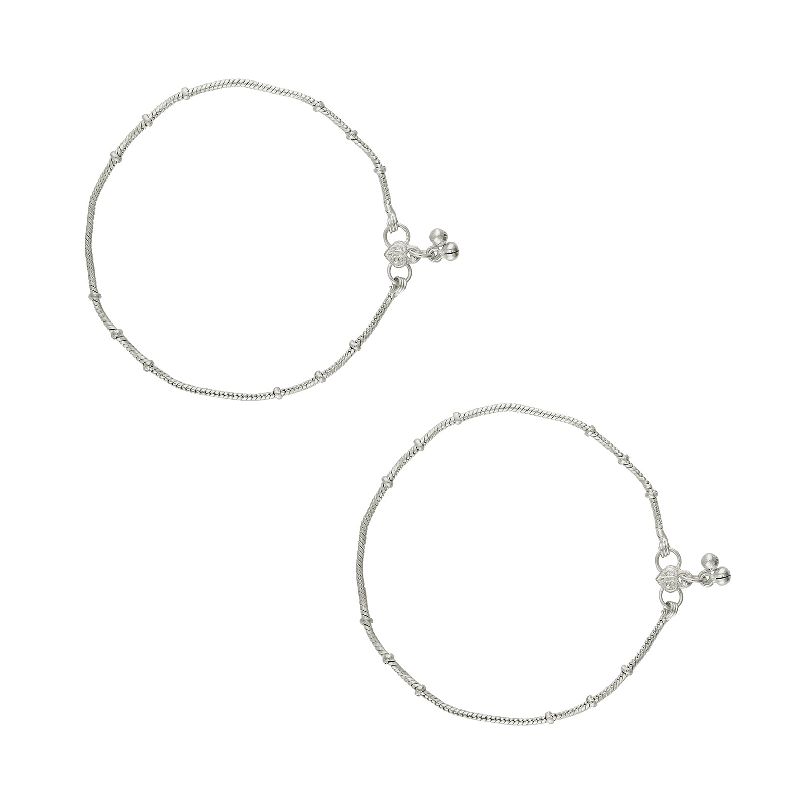 Teejh Saashi Silver Payal