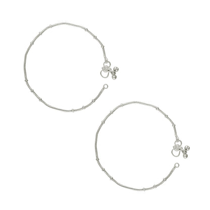 Teejh Saashi Silver Payal