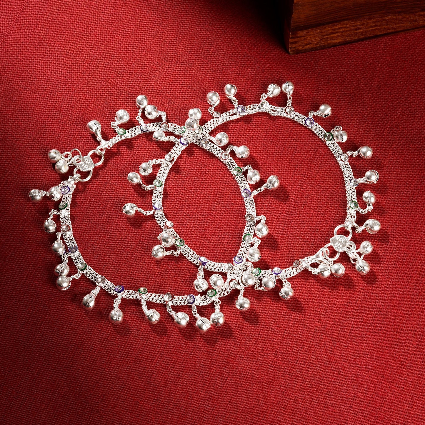 Teejh Sathiyapriya Silver Payal