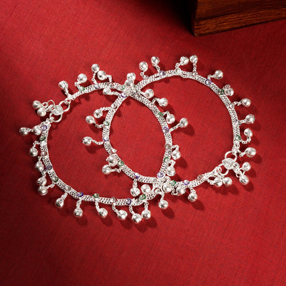 Teejh Sathiyapriya Silver Payal