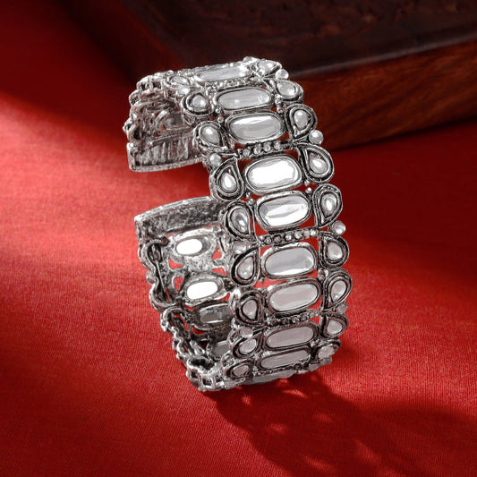 Teejh Kusumini intricate Silver Bracelet