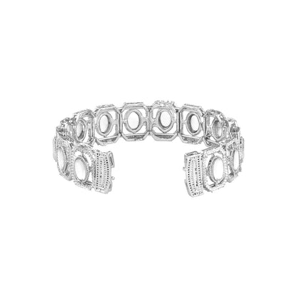 Teejh Dviti Silver Polki Bracelet