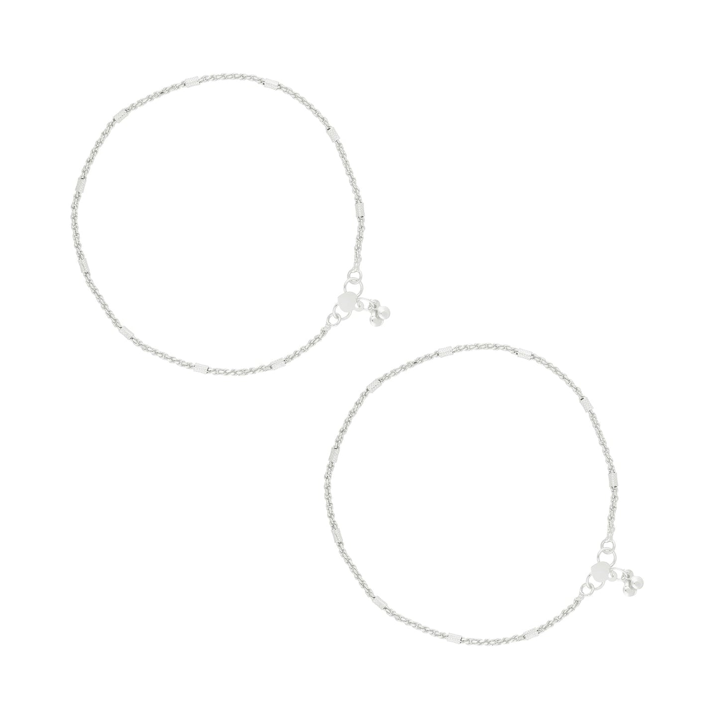 Teejh Priyamvadha Silver Payal