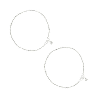 Teejh Priyamvadha Silver Payal