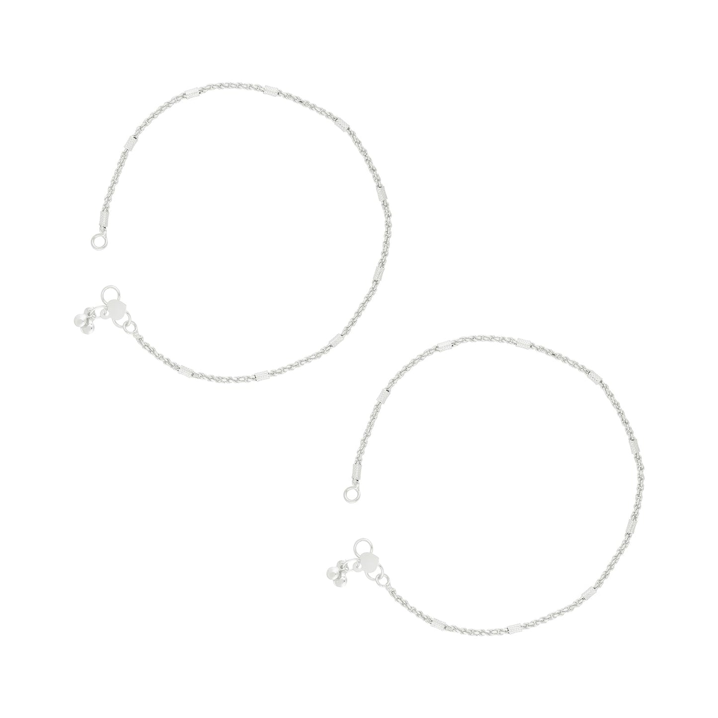 Teejh Priyamvadha Silver Payal