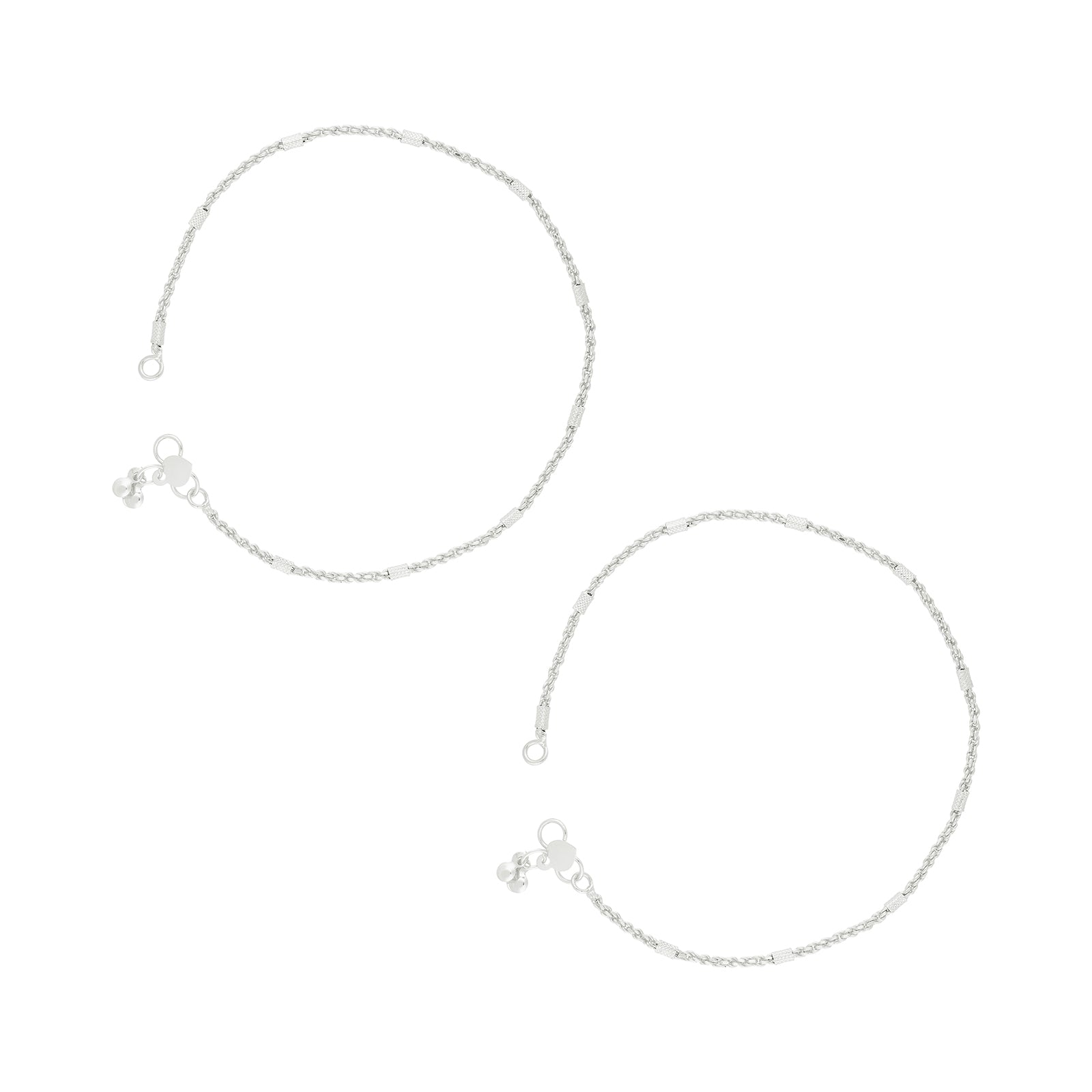 Teejh Priyamvadha Silver Payal