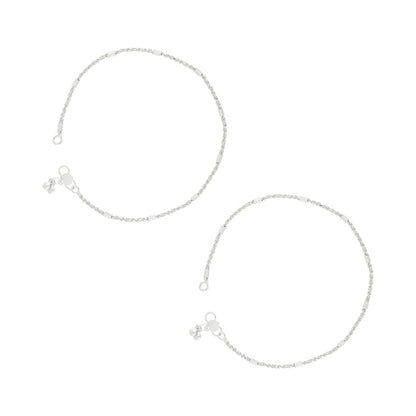 Teejh Priyamvadha Silver Payal