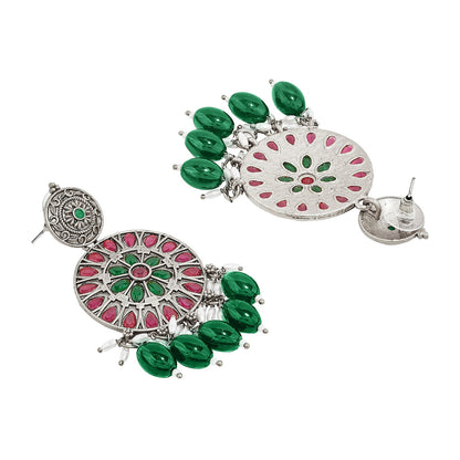 Teejh Aarzaa Silver Ghungroo Necklace Set