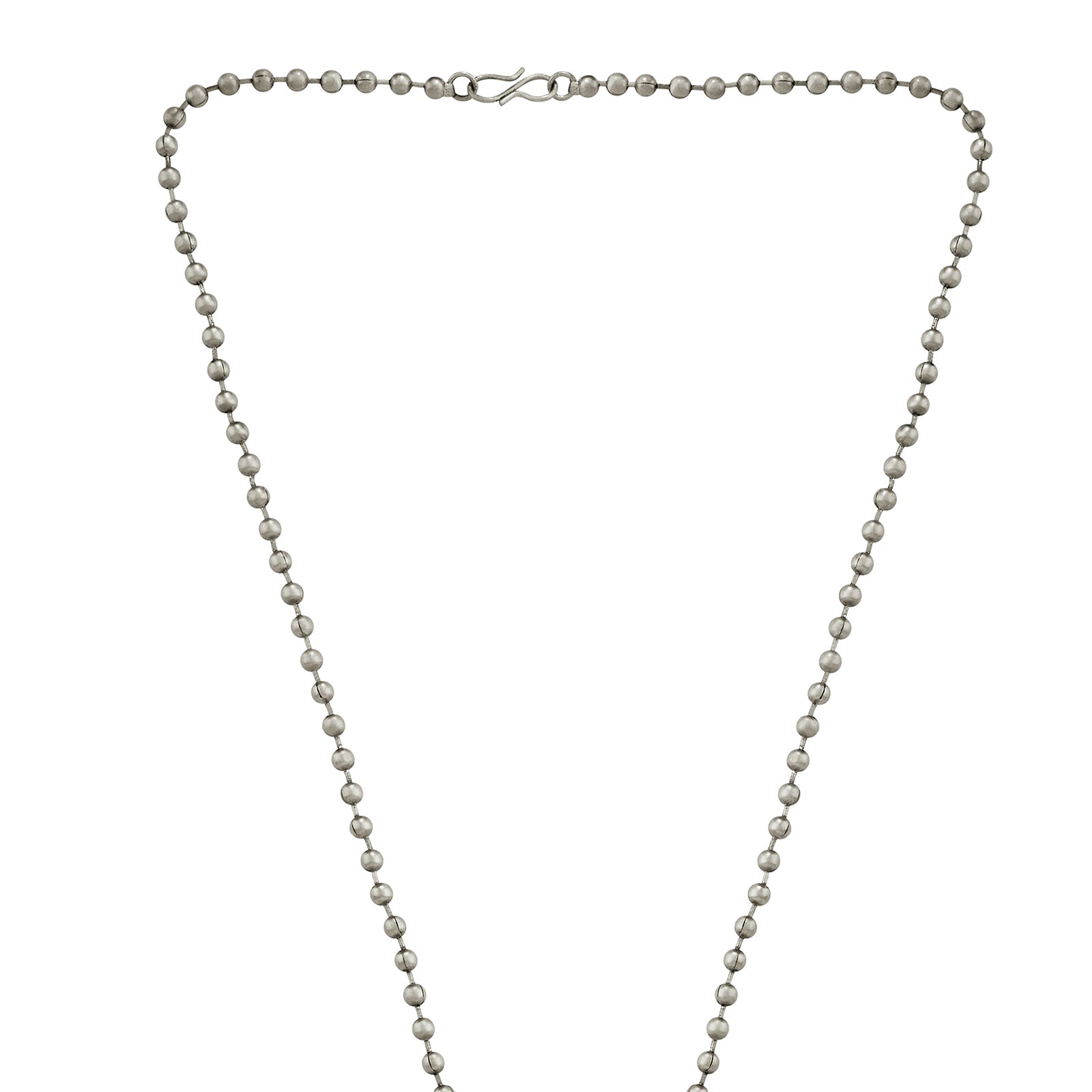 Teejh Rupika Beaded Silver Necklace Set
