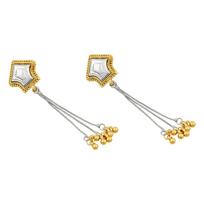 Teejh Riba Dual Tone Ghungroo Danglers