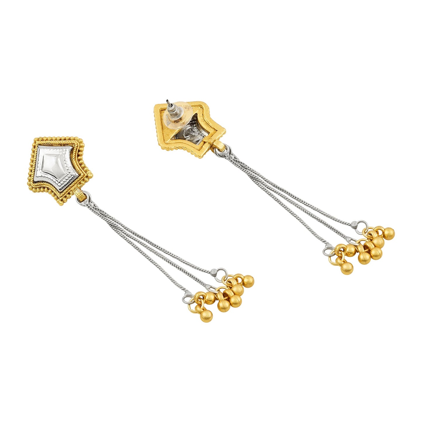 Teejh Riba Dual Tone Ghungroo Danglers