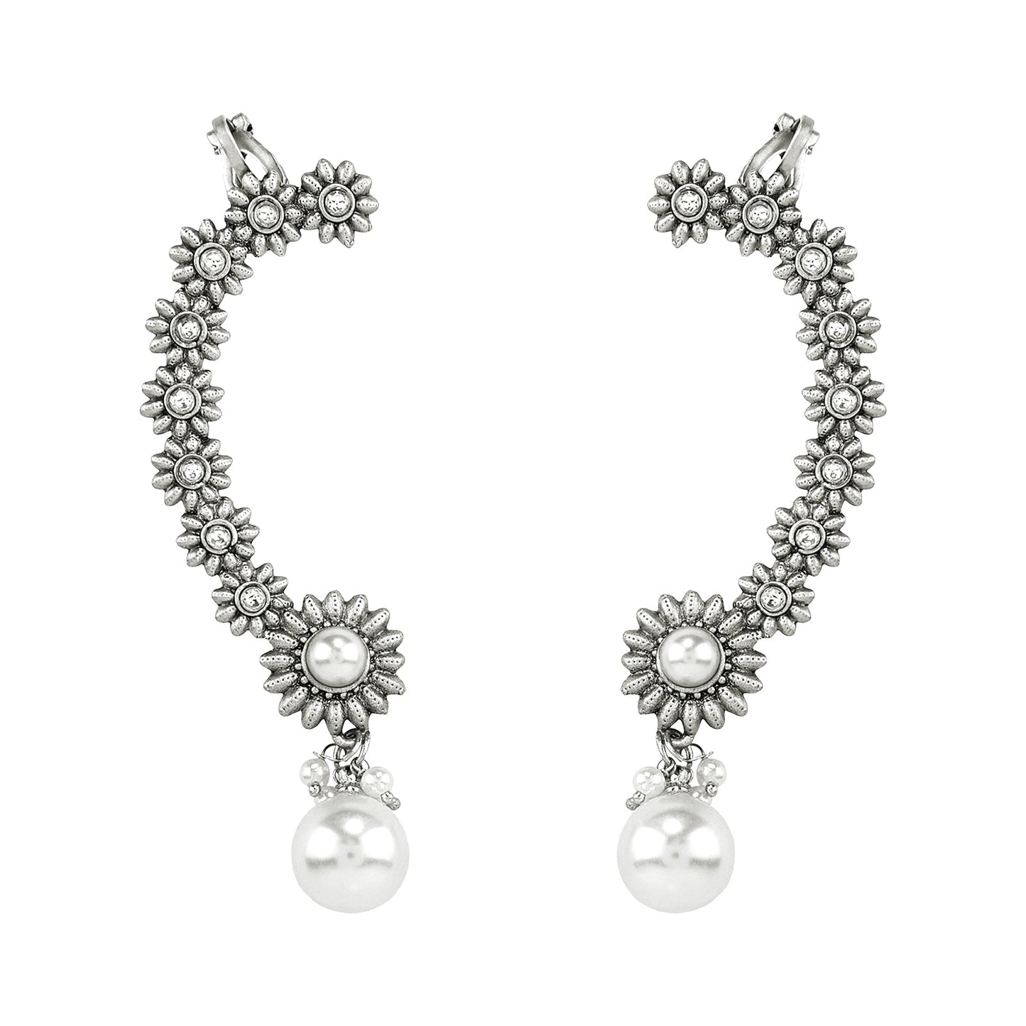 Teejh Kaylaa Silver and  Pearl Earcuff