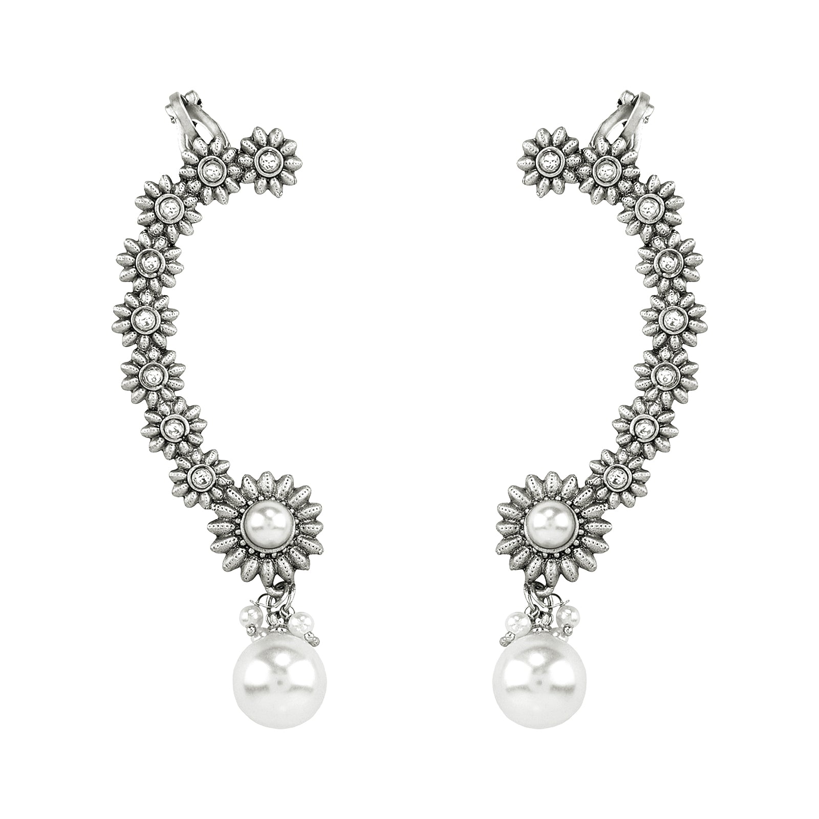 Teejh Kaylaa Silver and  Pearl Earcuff