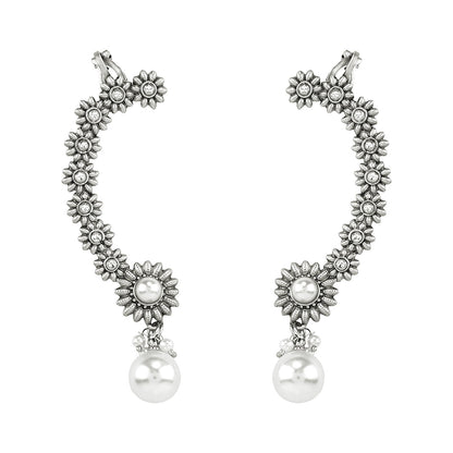 Teejh Kaylaa Silver and  Pearl Earcuff