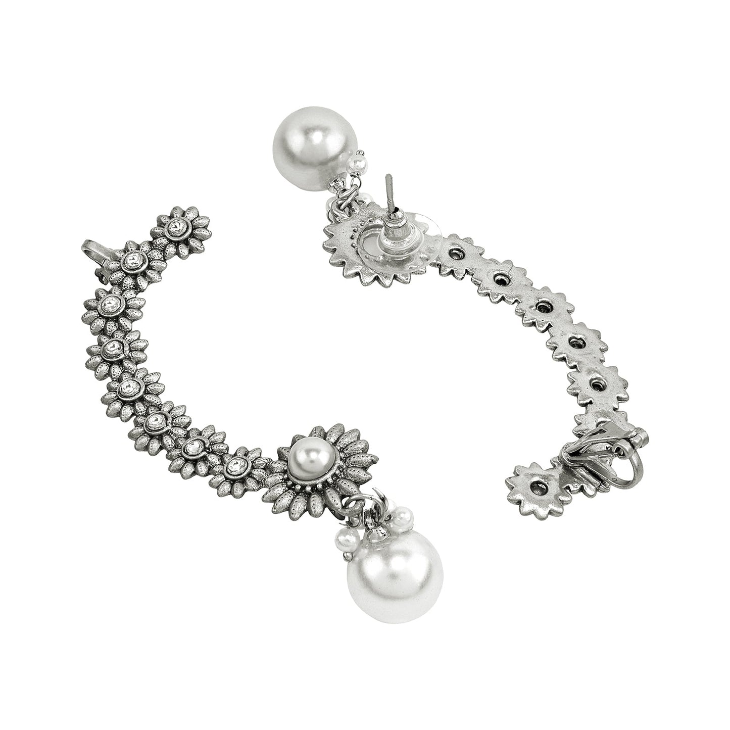 Teejh Kaylaa Silver and  Pearl Earcuff