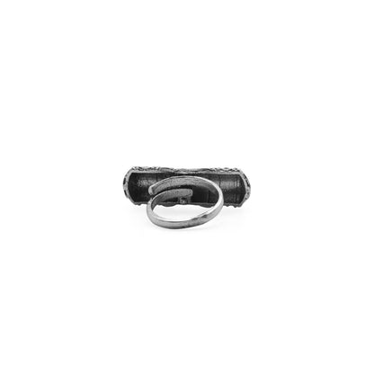 Viditi Silver Oxidized Ring