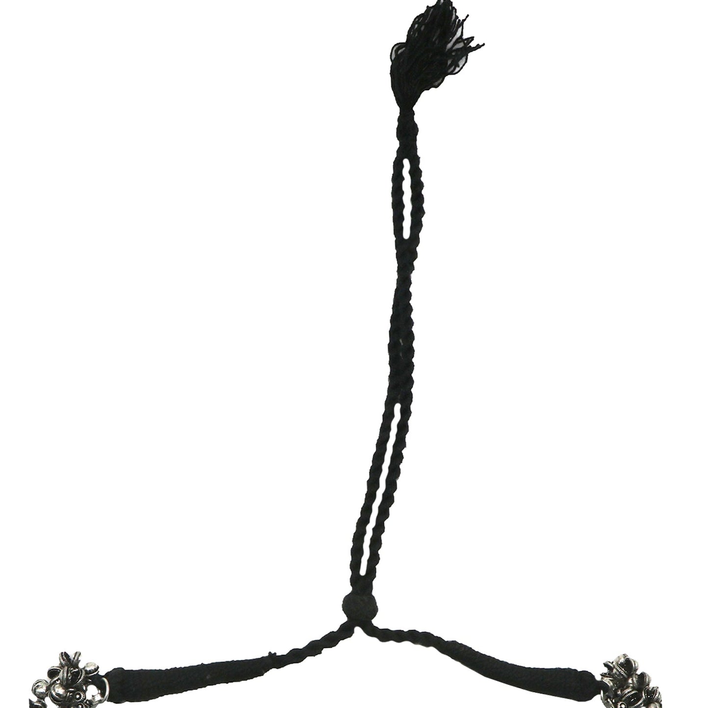Teejh Reethika Oxidized Ghungroo Long Necklace