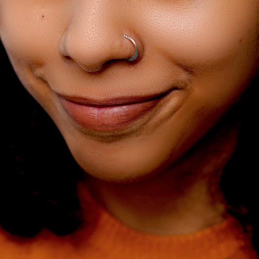 Teejh Aahna Silver Nose pin