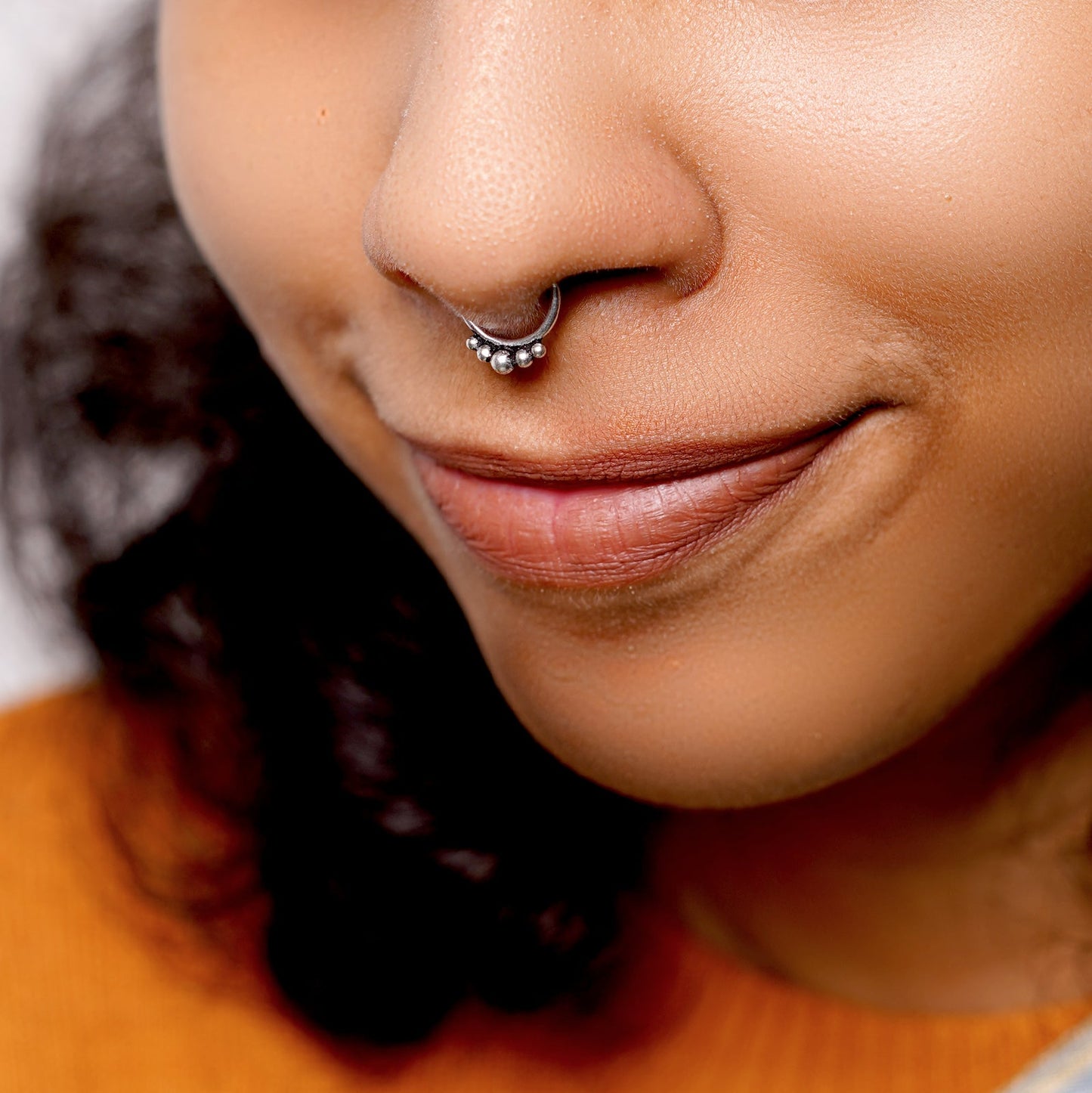 Teejh Dipti Silver Nosepin