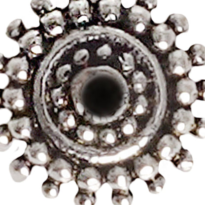 Teejh Lalita Black Stone Floral Nosepin