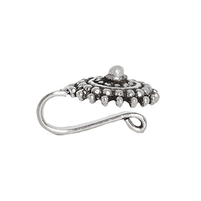 Teejh Lalita White Stone Floral Nosepin