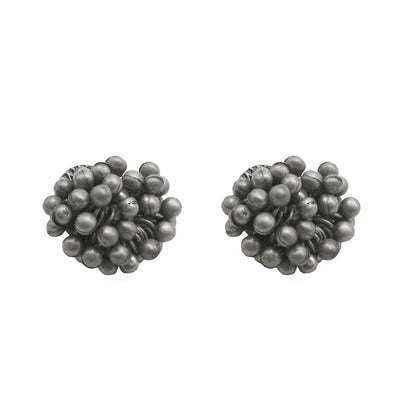 Teejh Trisha Ghungroo Silver Oxidised Earrings