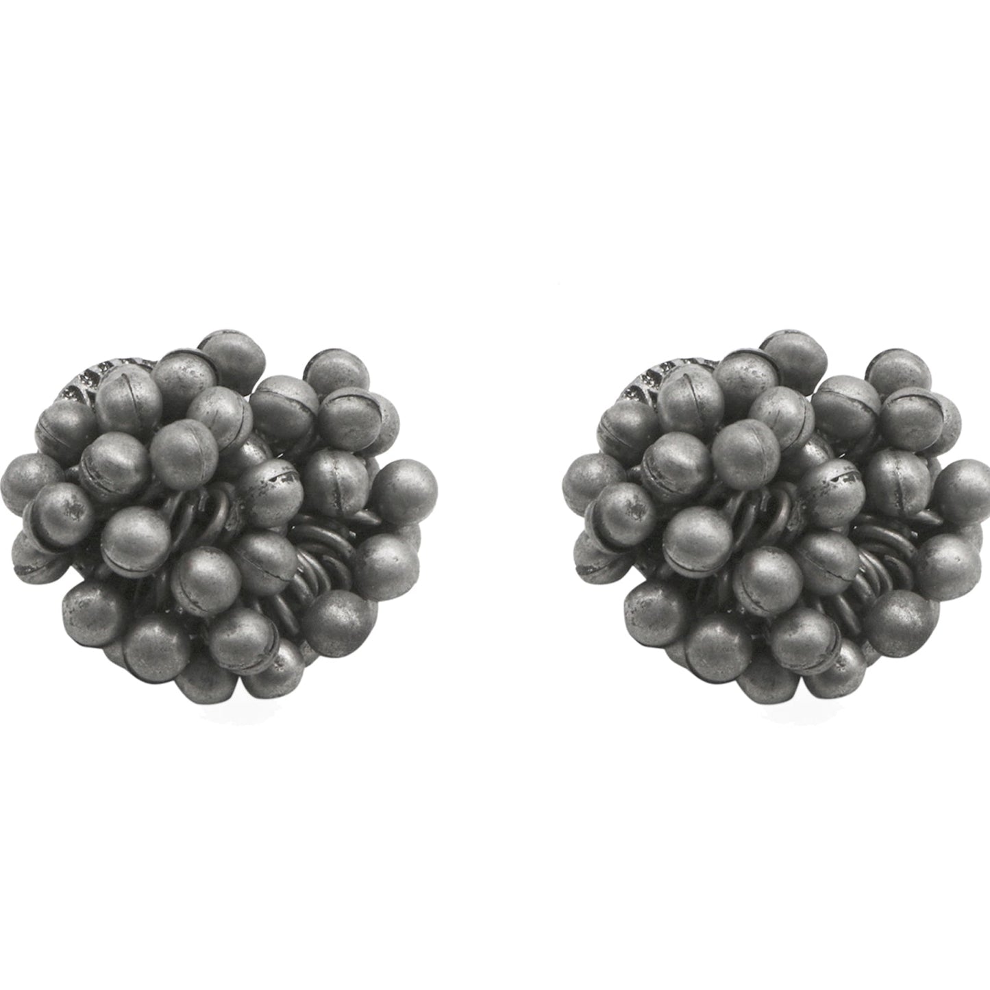 Teejh Trisha Ghungroo Silver Oxidised Earrings