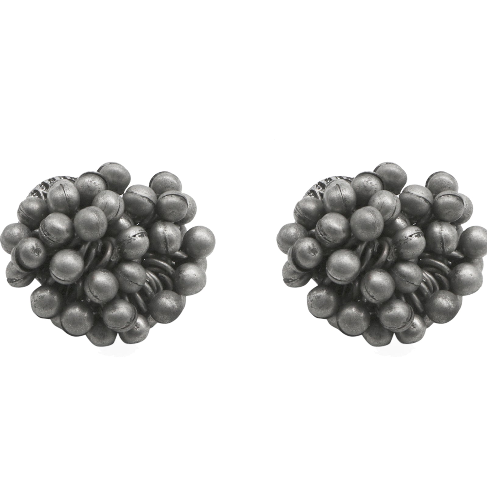 Teejh Trisha Ghungroo Silver Oxidised Earrings