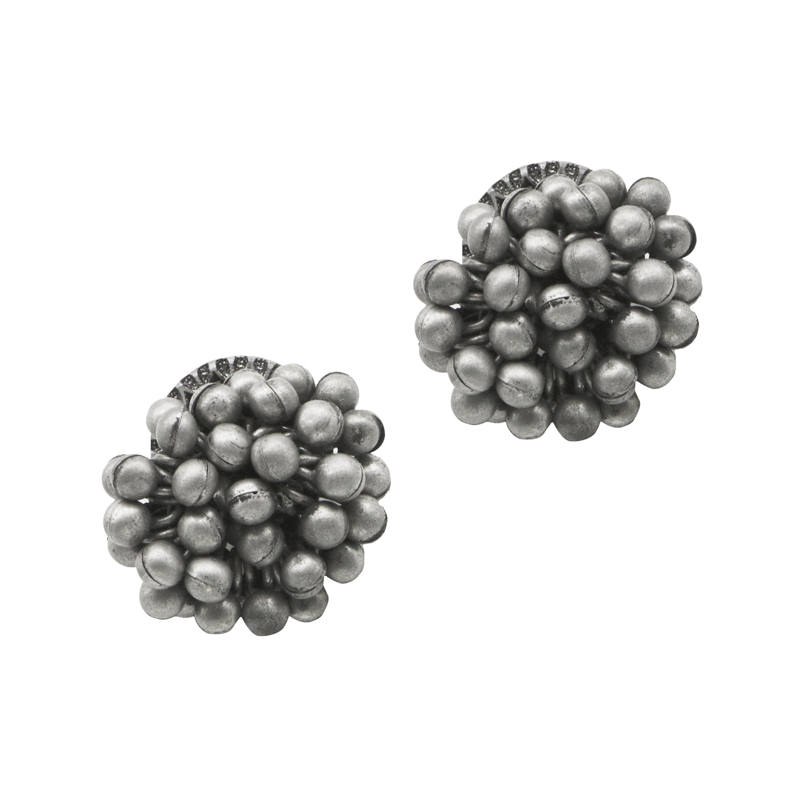 Teejh Trisha Ghungroo Silver Oxidised Earrings