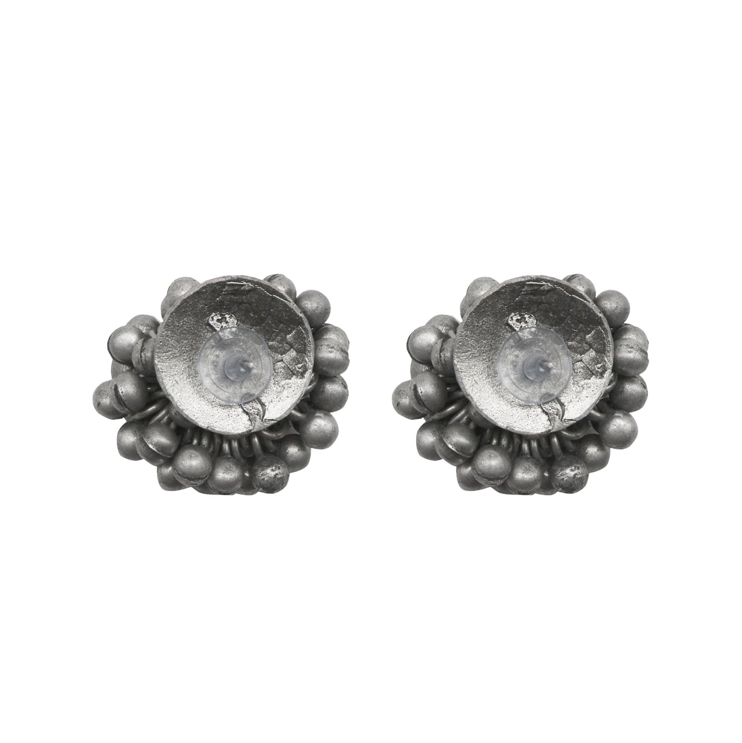 Teejh Trisha Ghungroo Silver Oxidised Earrings