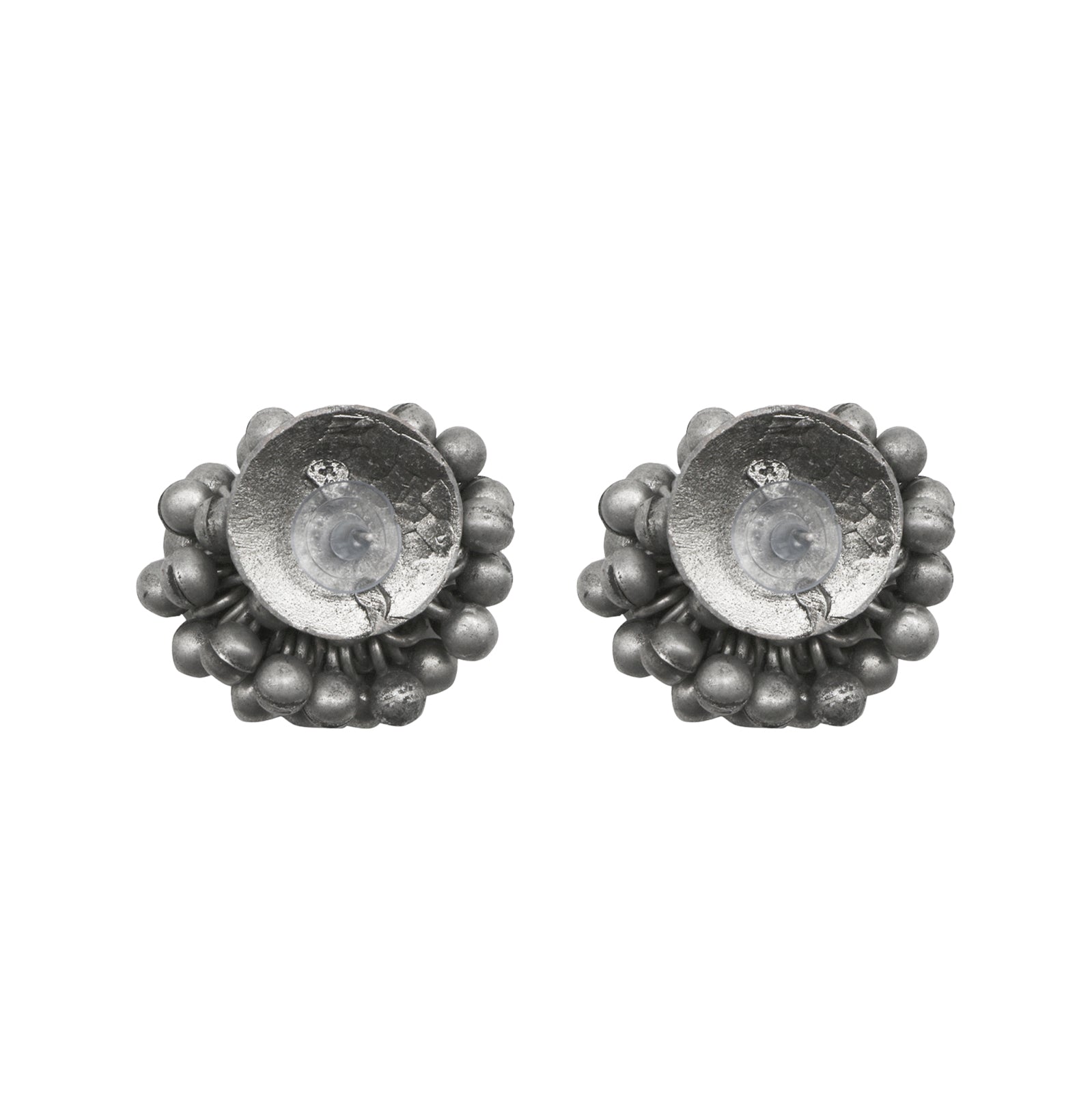 Teejh Trisha Ghungroo Silver Oxidised Earrings