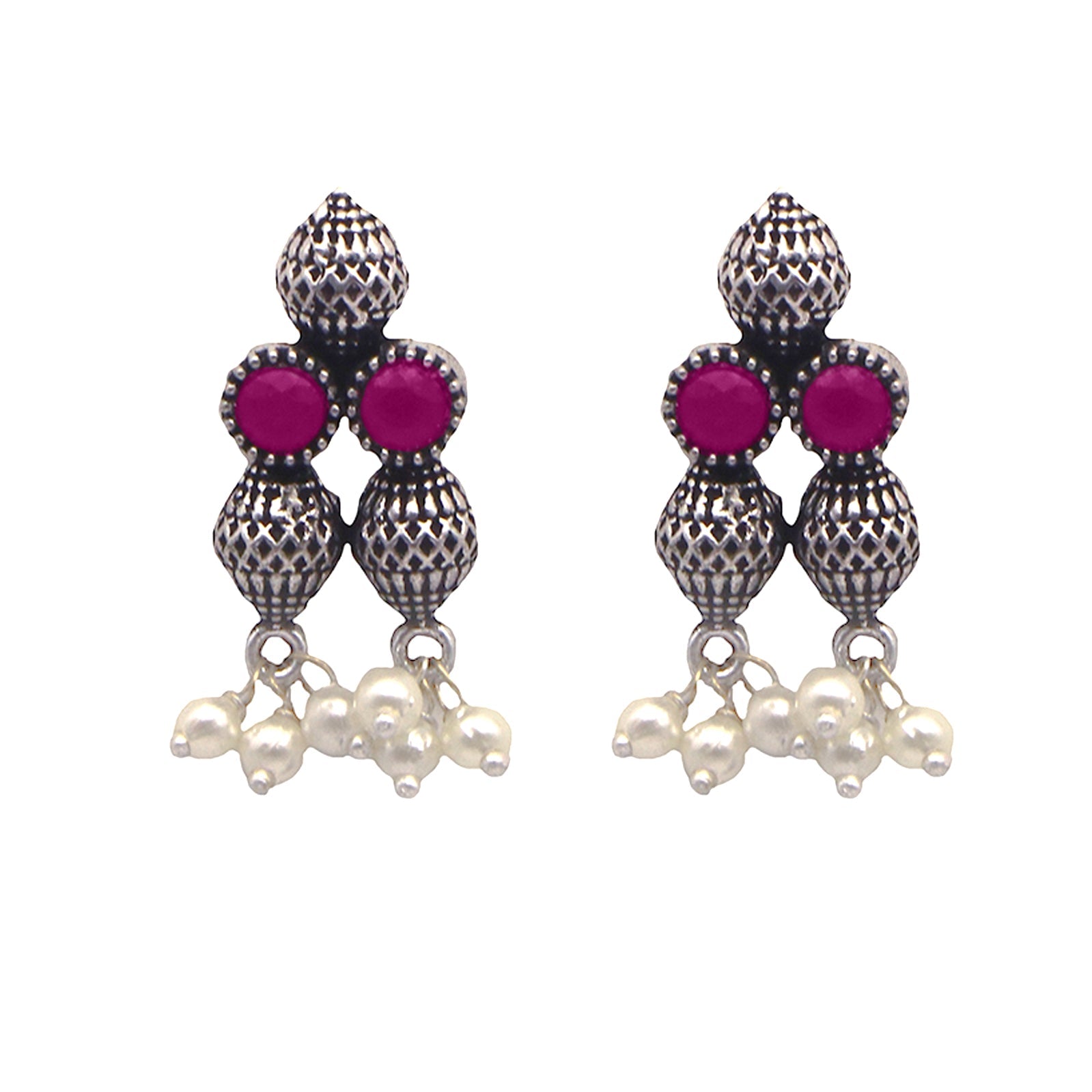 Teejh Mitali Rani Pink Stone Choker Necklace Set