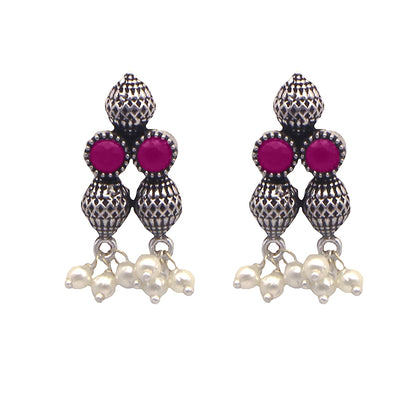 Teejh Mitali Rani Pink Stone Choker Necklace Set