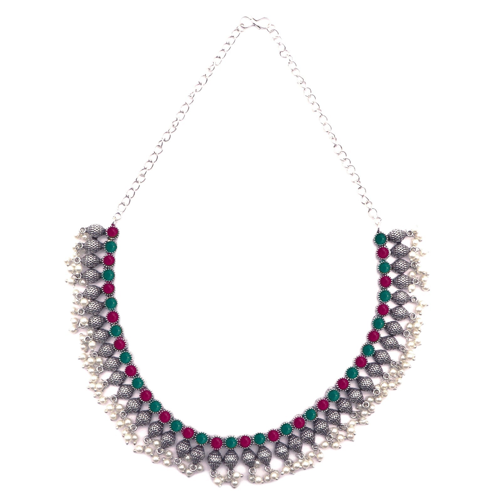 Teejh Oni Multi colored choker Necklace Set