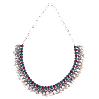 Teejh Oni Multi colored choker Necklace Set