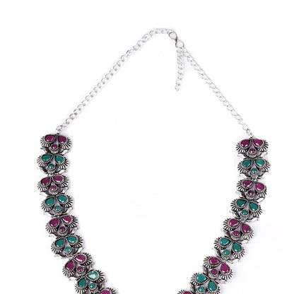 Teejh Nishka Multi Colored Necklace Set
