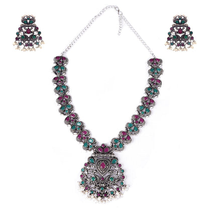 Teejh Nishka Multi Colored Necklace Set