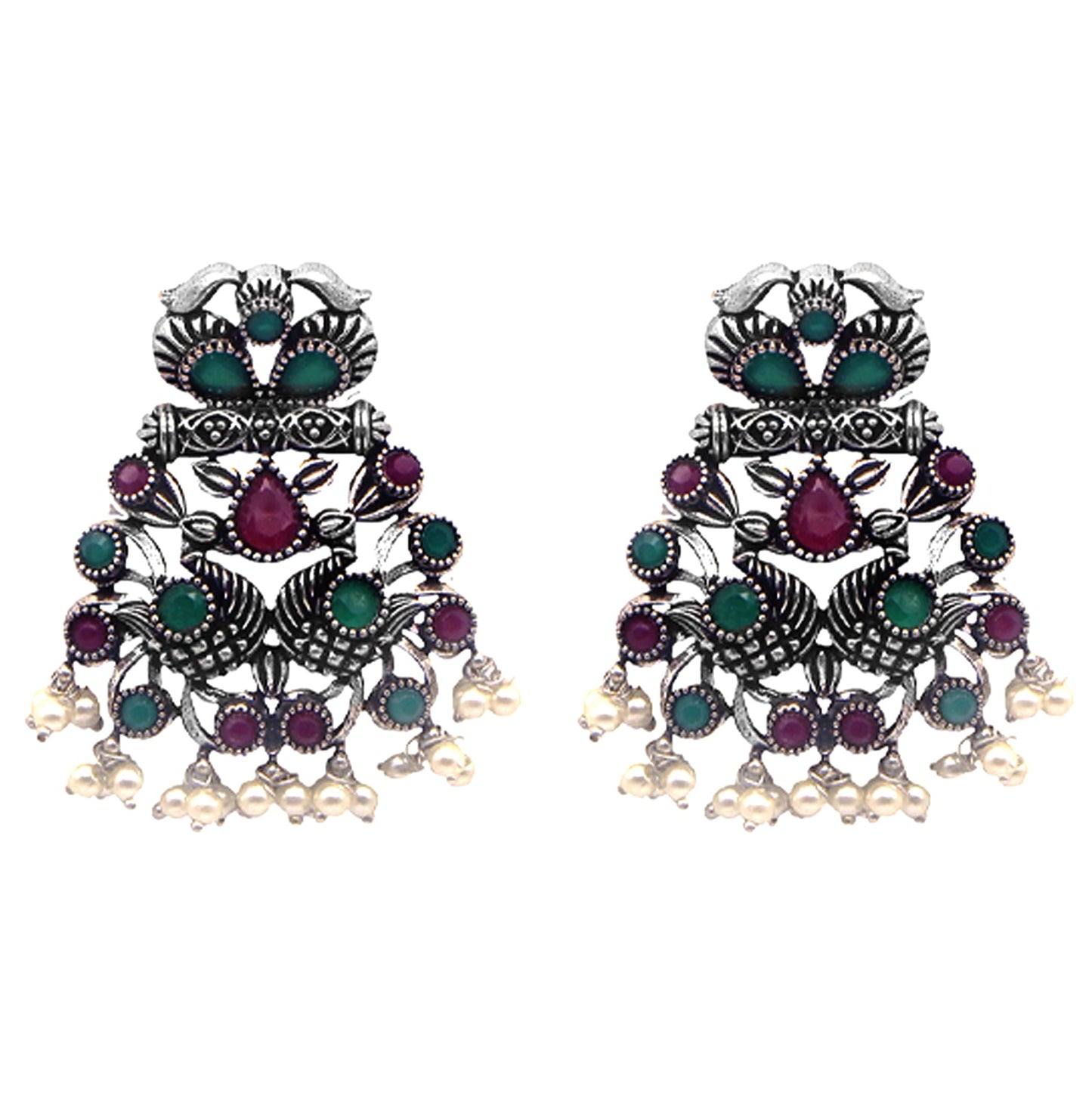 Teejh Nishka Multi Colored Necklace Set