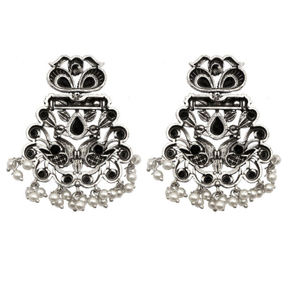 Teejh Vaidehi Black Stone Necklace Set