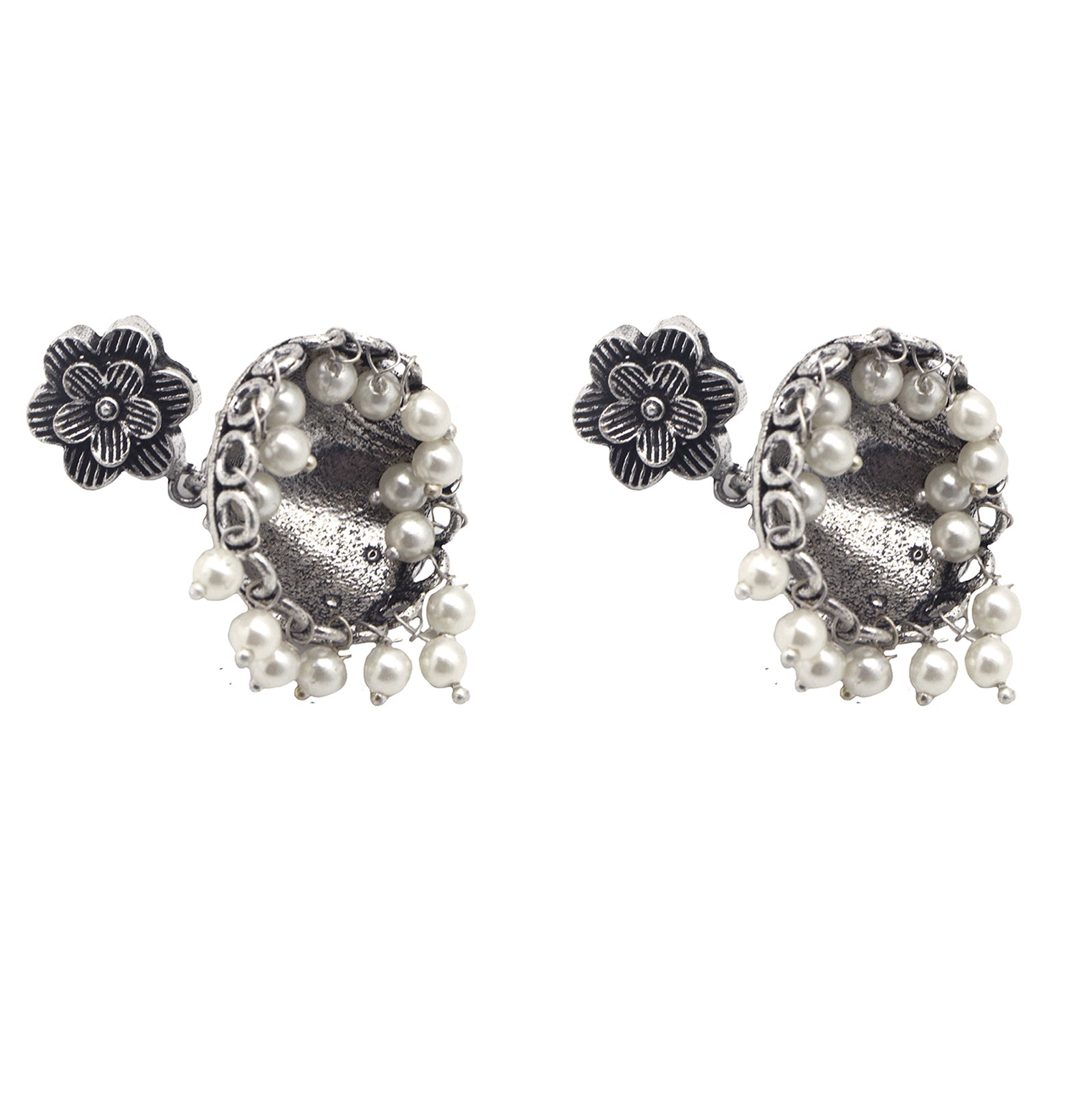 Teejh Shachi Floral Metallic Necklace Set