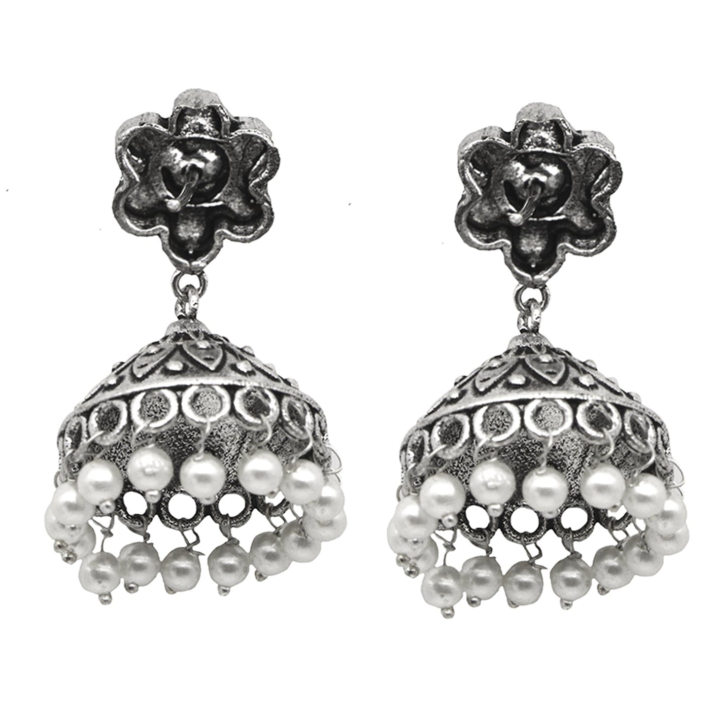 Teejh Shachi Floral Metallic Necklace Set