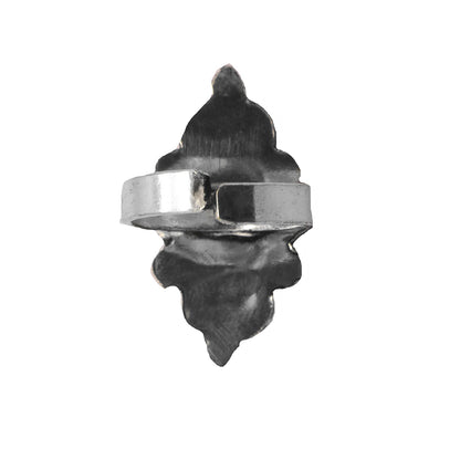 Veena Turquoise Silver Oxidized Ring