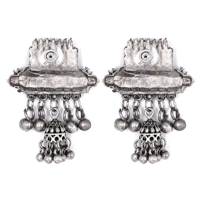 Teejh Rihana Silver Oxidised Necklace Set