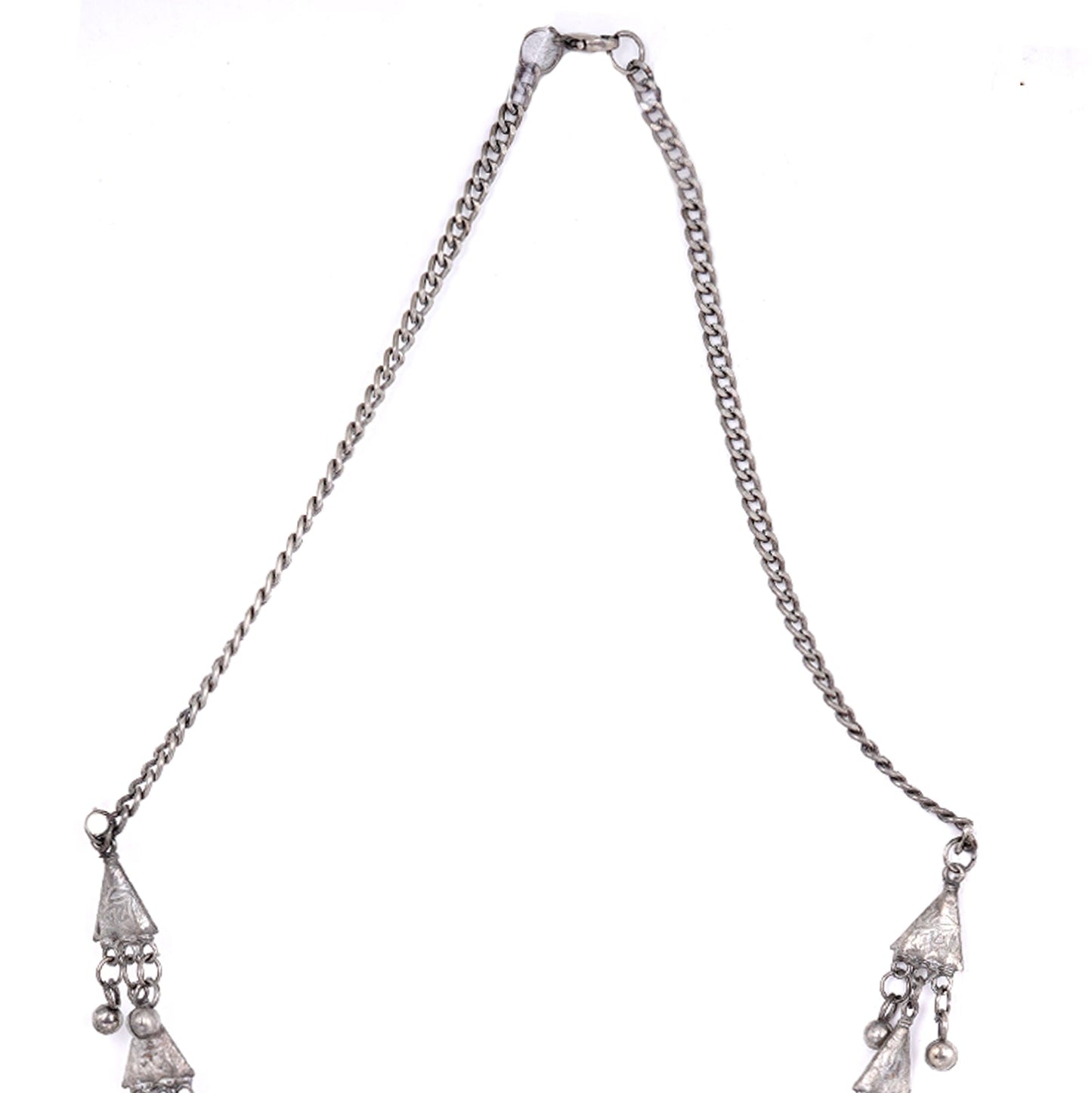 Teejh Rihana Silver Oxidised Necklace Set