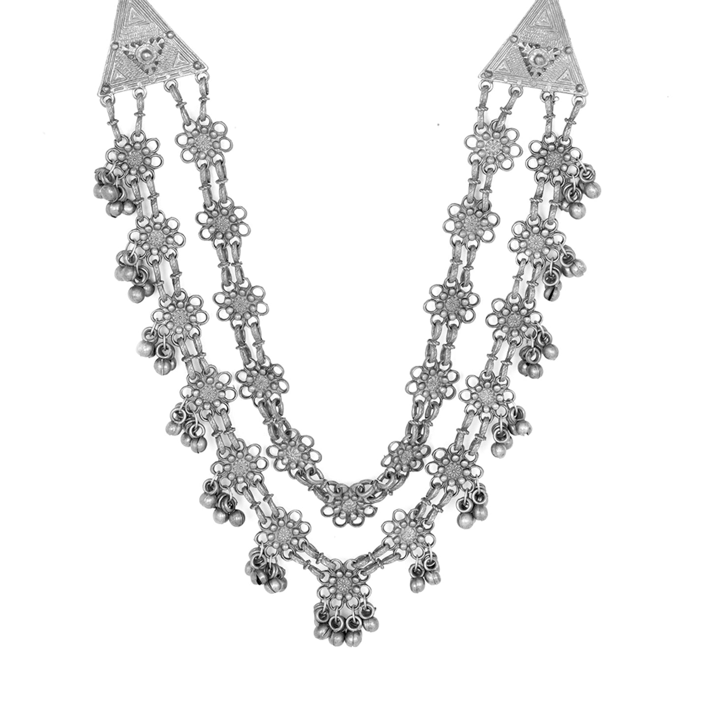 Teejh Rua Antique Silver Polish Long Necklace