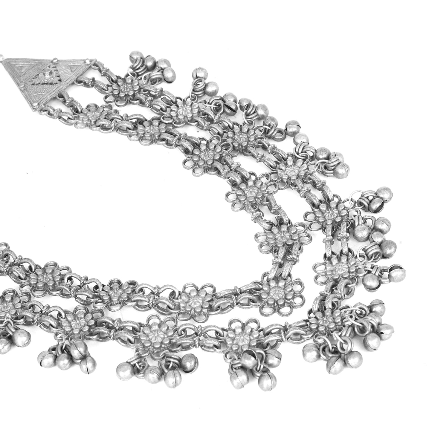 Teejh Rua Antique Silver Polish Long Necklace