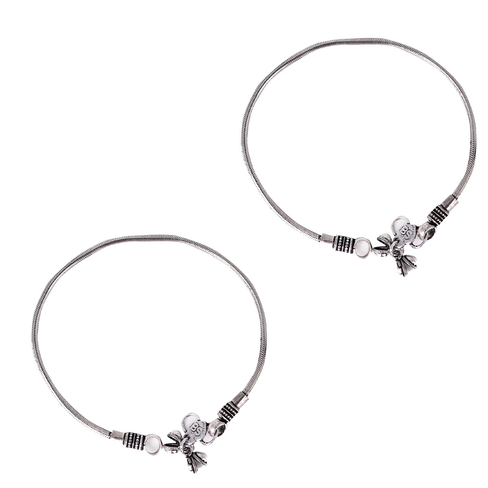Teejh Swarali Set of Anklet and 3 Toe Rings