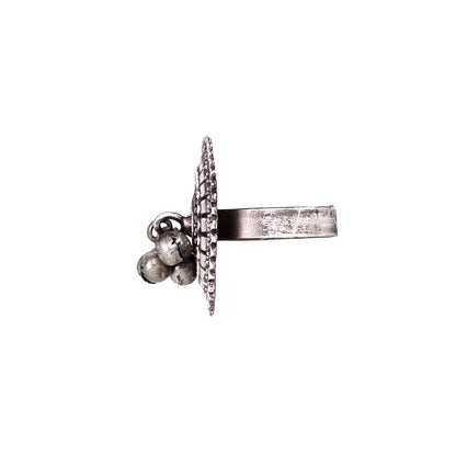 Teejh Loukya Silver Oxidised Ring